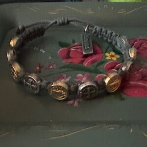 🛍️Gray and Gold Beaded Bracelet🛍️